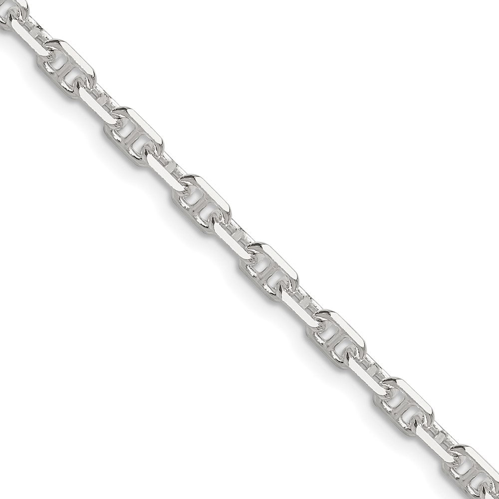 Sterling Silver Polished and D/C 3.75mm Mariner Link Chain