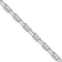 Sterling Silver Polished and D/C 4.75mm Mariner Link Chain