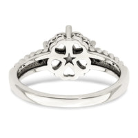 Sterling Silver Antiqued w/14k 5-stone Mother's Ring