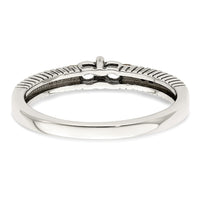 Sterling Silver Antiqued w/14k 2-stone w/Diamond Mother's Ring