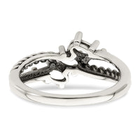Sterling Silver Antiqued w/14k 3-stone Mother's Ring Mounting