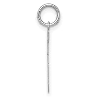 Sterling Silver/Rhodium-plated Polished Number 5 Charm