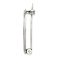 Sterling Silver Antiqued Claddagh Pin