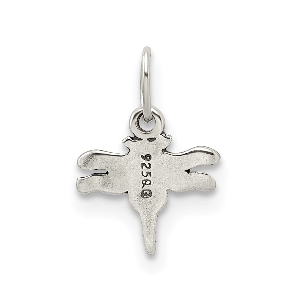 Sterling Silver Antiqued Dragonfly Charm