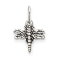 Sterling Silver Antiqued Dragonfly Charm
