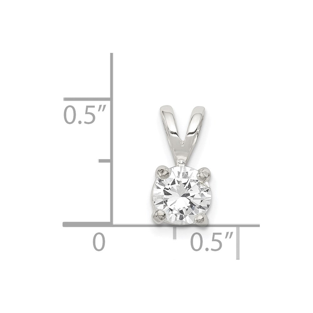 Sterling Silver CZ Pendant