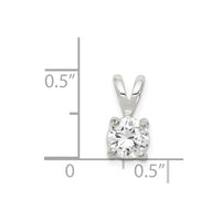 Sterling Silver CZ Pendant