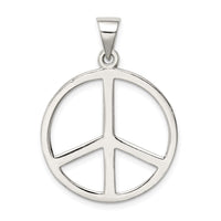 Sterling Silver Peace Symbol Pendant
