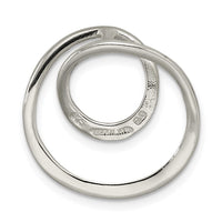 Sterling Silver Polished Circle Chain Slide