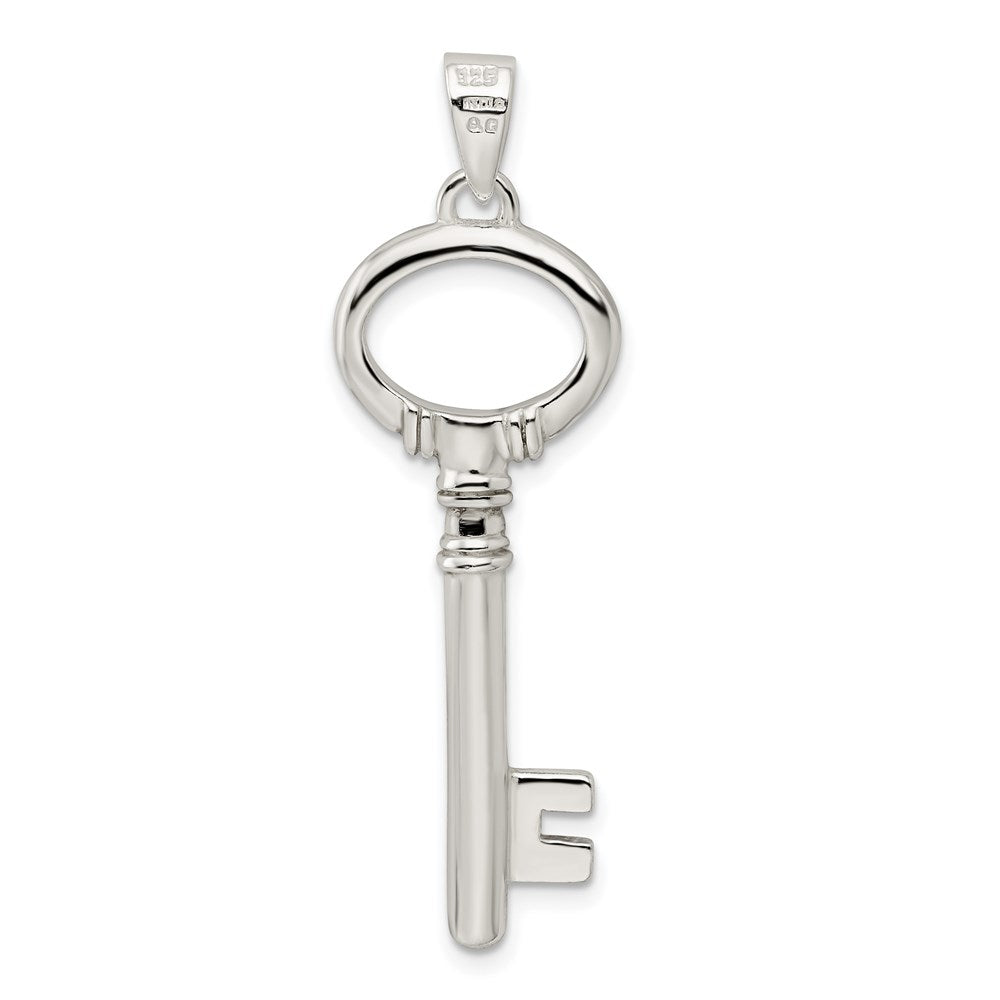 Sterling Silver Polished Key Pendant