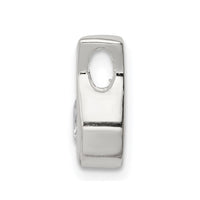 Sterling Silver CZ Chain Slide