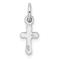 Sterling Silver RH-pltd Jan Red Preciosca Crystal Cross Pendant