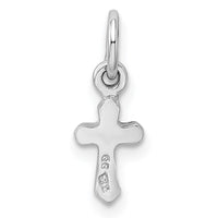 Sterling Silver RH-pltd Nov Yellow Preciosca Crystal Cross Pendant