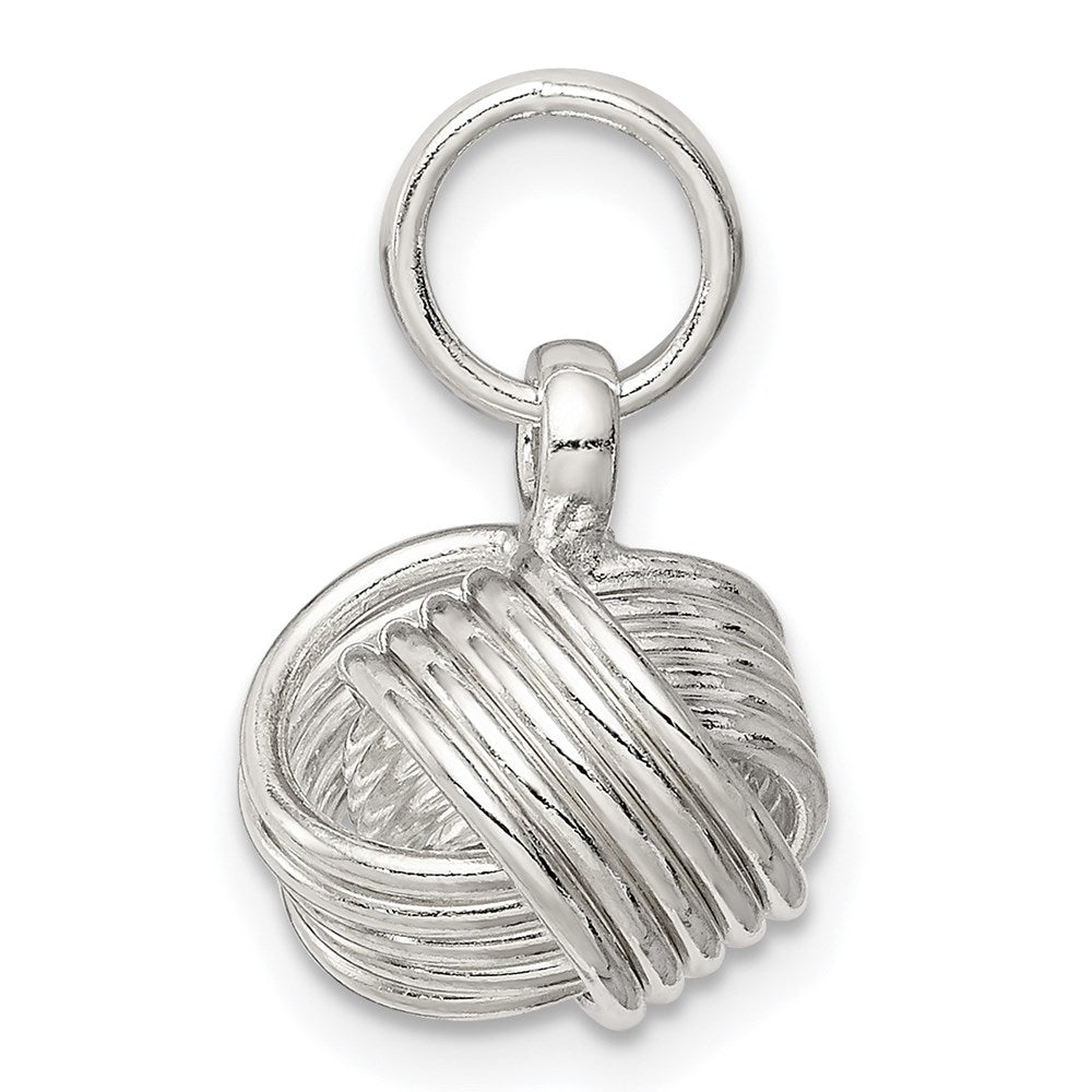 Sterling Silver Love Knot Small Pendant