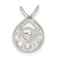 Sterling Silver Vibrant CZ Pendant