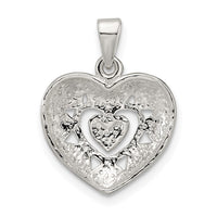 Sterling Silver Polished Heart Pendant