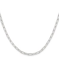 Sterling Silver Polished 2.9mm Paperclip Chain
