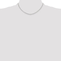 Sterling Silver Polished 2.9mm Paperclip Chain
