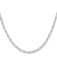 Sterling Silver Polished 3.15mm Paperclip Chain