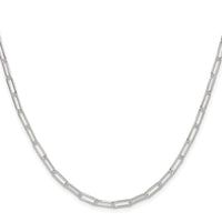 Sterling Silver Rhodium-plated Polished 3.15mm Paperclip Chain