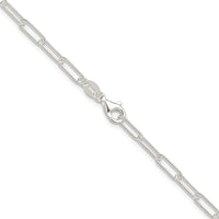 Sterling Silver Rhodium-plated Polished 3.15mm Paperclip Chain