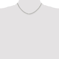 Sterling Silver Rhodium-plated Polished 3.15mm Paperclip Chain
