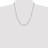 Sterling Silver Rhodium-plated Polished 3.15mm Paperclip Chain