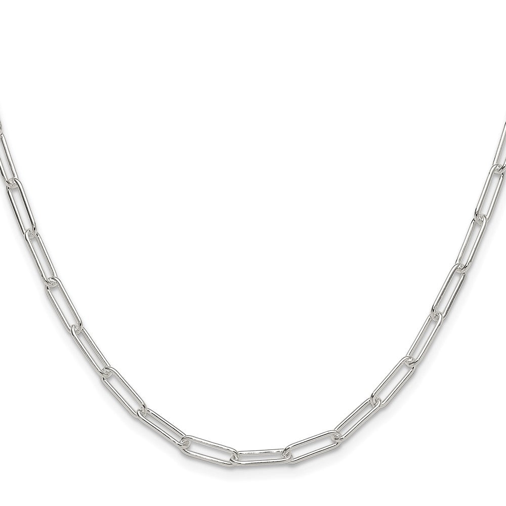 Sterling Silver Polished 3.5mm Paperclip Chain