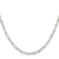 Sterling Silver Polished 3.5mm Paperclip Chain