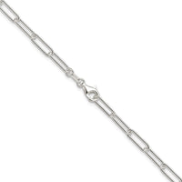 Sterling Silver Polished 3.5mm Paperclip Chain