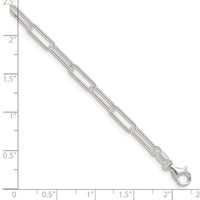 Sterling Silver Polished 3.5mm Paperclip Chain