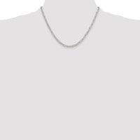 Sterling Silver Rhodium-plated Polished 3.5mm Paperclip Chain