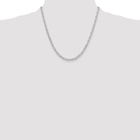 Sterling Silver Rhodium-plated Polished 3.5mm Paperclip Chain