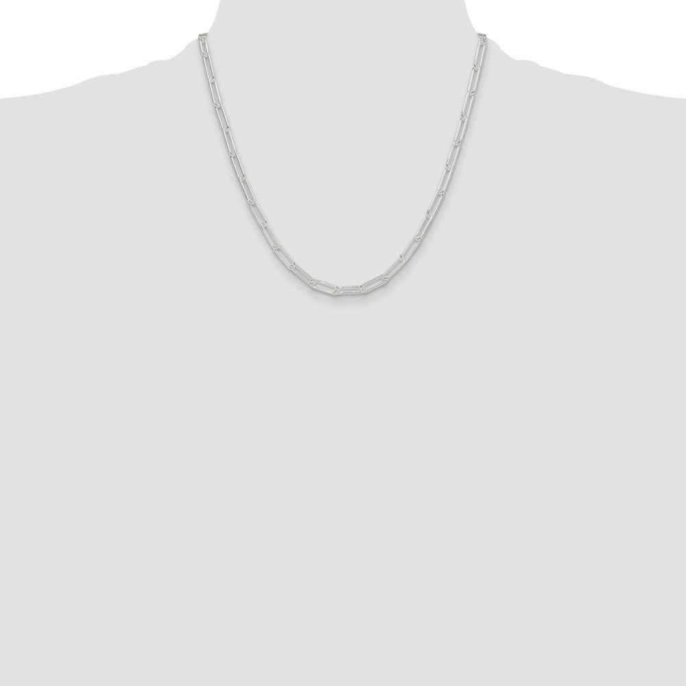 Sterling Silver Polished 4.5mm Paperclip Chain