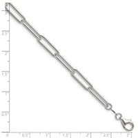 Sterling Silver Polished 5.5mm Paperclip Chain