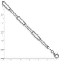 Sterling Silver Rhodium-plated Polished 5.5mm Paperclip Chain