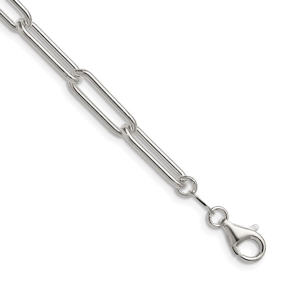 Sterling Silver Polished 5.5mm Paperclip Chain