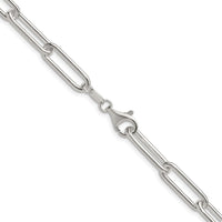 Sterling Silver Polished 6.5mm Paperclip Chain
