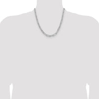 Sterling Silver Polished 6.5mm Paperclip Chain