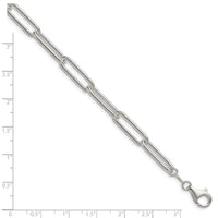 Sterling Silver Polished 6.5mm Paperclip Chain