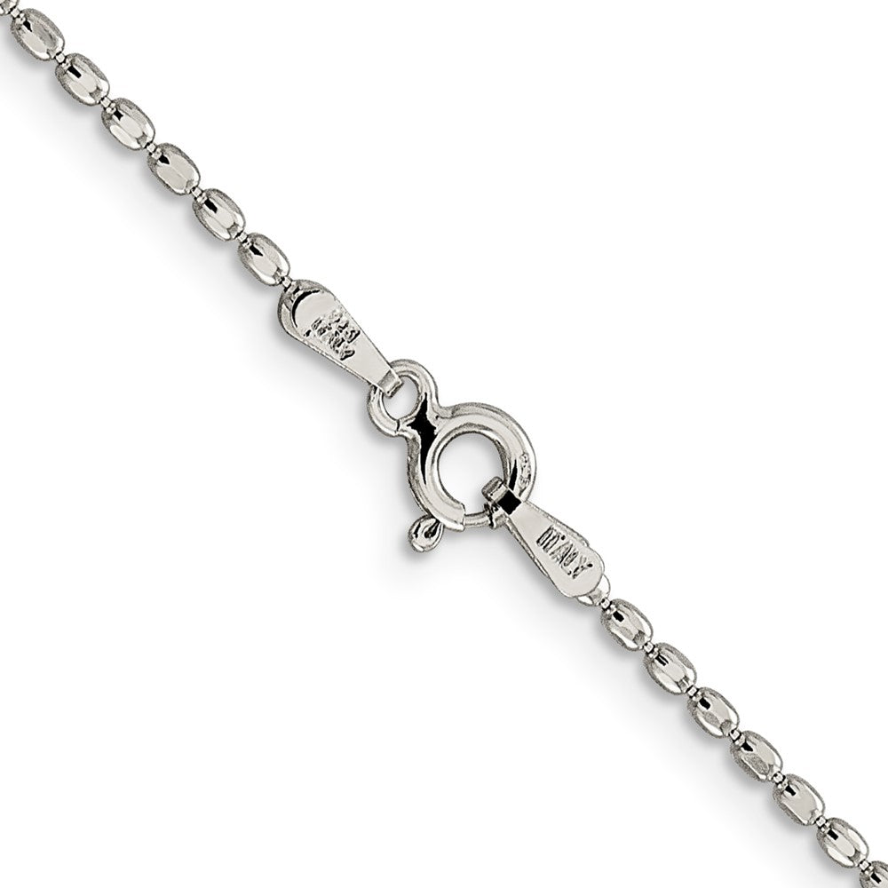 Sterling Silver 1.5mm Fancy Beaded Chain