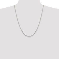 Sterling Silver 2.75mm Diamond-cut Forzantine Cable Chain