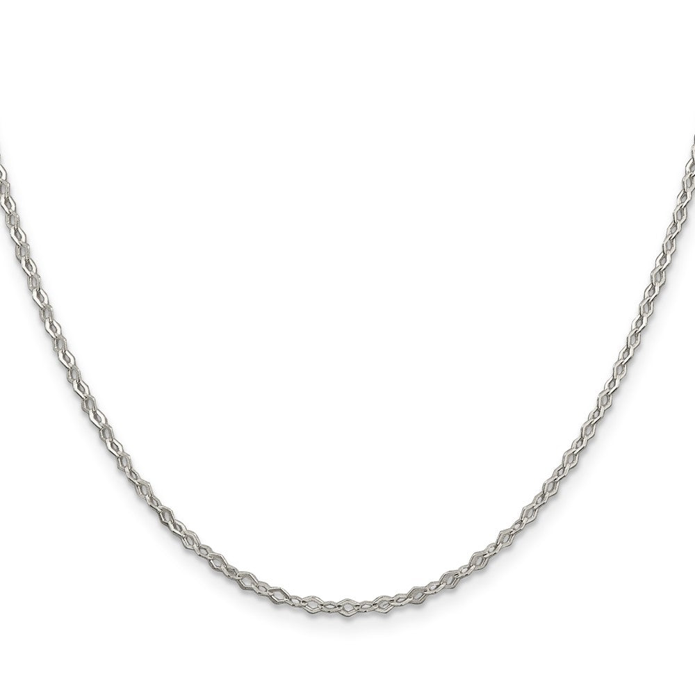 Sterling Silver 2.25mm Fancy Navette Link Chain