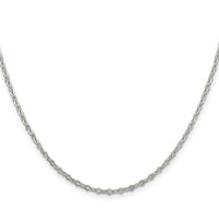 Sterling Silver 2.25mm Fancy Navette Link Chain