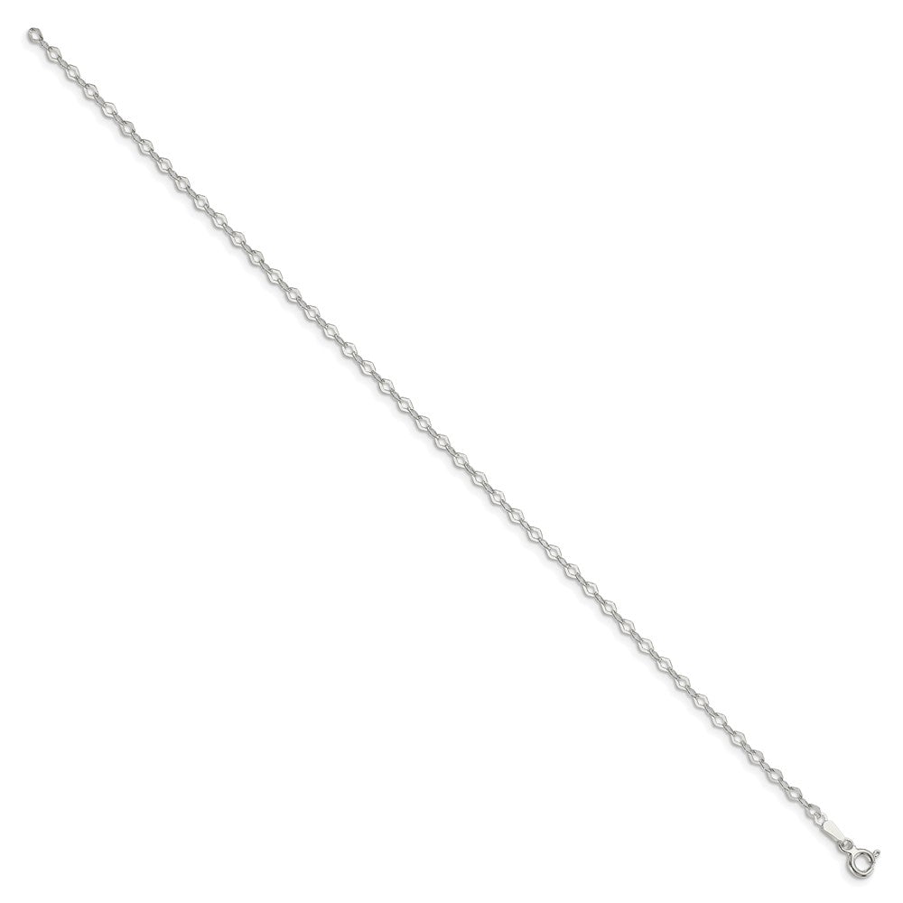 Sterling Silver 2.25mm Fancy Navette Link Chain