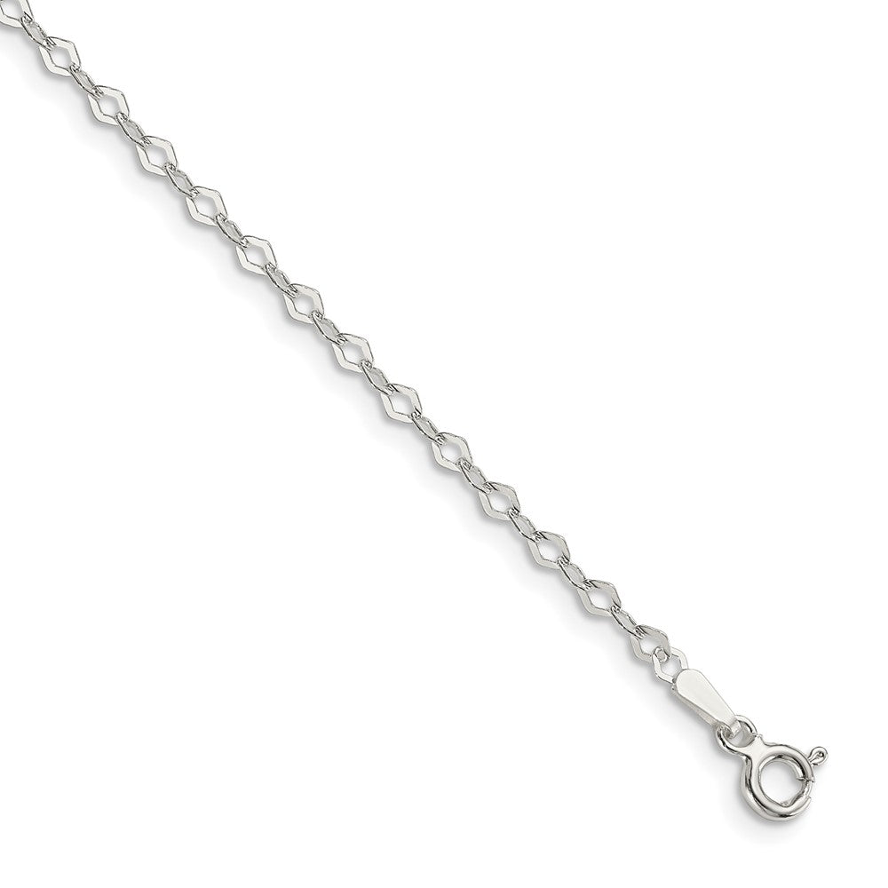 Sterling Silver 2.25mm Fancy Navette Link Chain