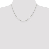 Sterling Silver 1.25mm Fancy Beaded Box Chain