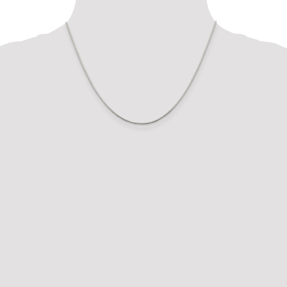 Sterling Silver .9mm 8 Sided Mirror Box Chain
