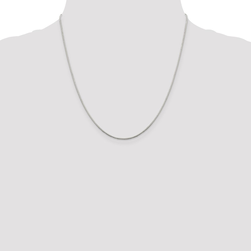 Sterling Silver .9mm 8 Sided Mirror Box Chain