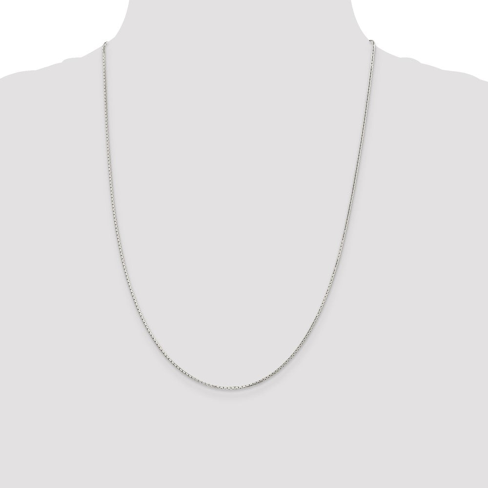 Sterling Silver 1.2mm 8 Sided Mirror Box Chain